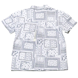 White Short Sleeve Oversized Shirt - 0