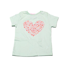 Green Sage  Heart Print Tshirt