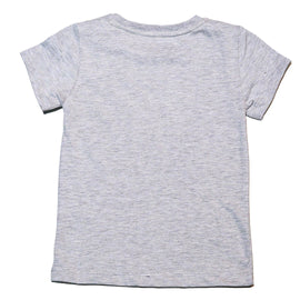 Grey Melange Ss Fairytale Placement Print T Shirt - 0