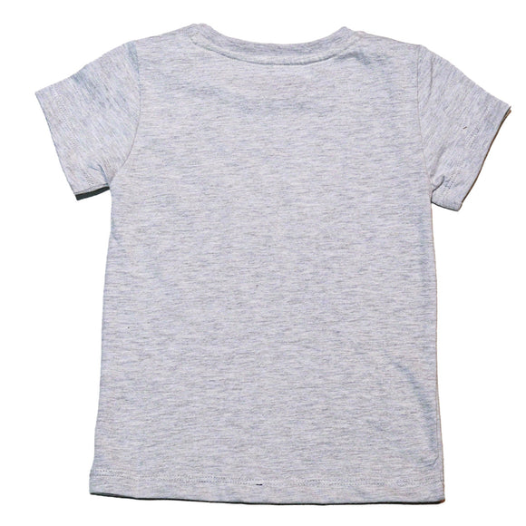 Grey Melange Ss Fairytale Placement Print T Shirt