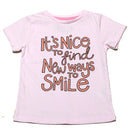 Pink Writing Print Tshirt-1