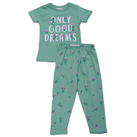 Sage Placement Print Pj Sets Green - 0