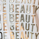 White Beauty Foil Printed T Shirt-3