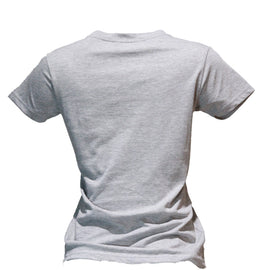 Charcoal Melange Bella Embellished Printed T Shirt - 0