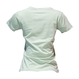 Sage Beautiful Embellished Printed T Shirt - 0