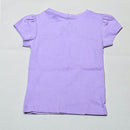 Lilac Flower Placement Print T Shirt-2