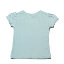 Sage Flower Placement Print T Shirt-2