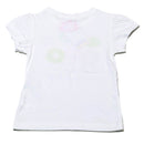 White Donut Placement Print T Shirt-2