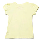 Yellow Flowers Placement Print T Shirt-2
