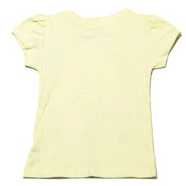Yellow Flowers Placement Print T Shirt - 0