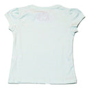 Blue S S Butterfly Sequins Work T Shirt-2