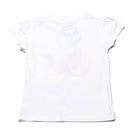 White Chiffon Embroidery T Shirt-2