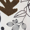 Beige Floral Toweling Emebellished T Shirt-3