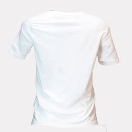 White Paradise Lace Embellished T Shirt - 0