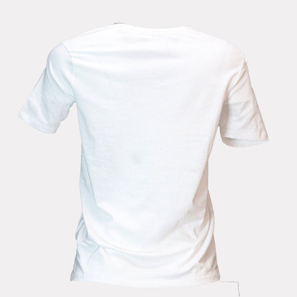 White Paradise Lace Embellished T Shirt