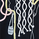 Blue Hello Roping Embellished T Shirt-3