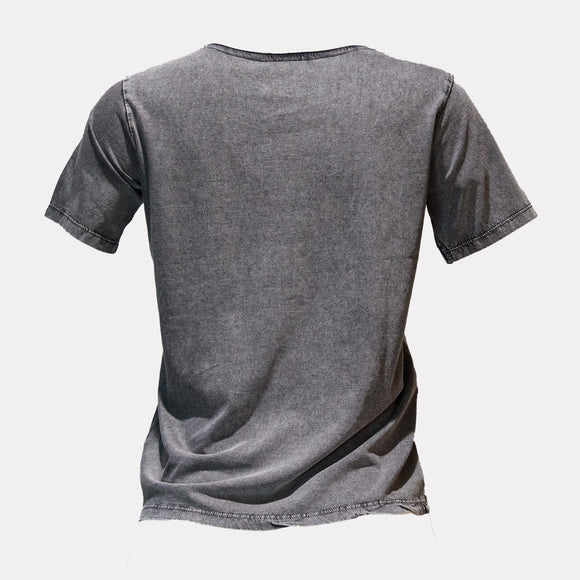 Charcoal Girl Foil Embellished T Shirt