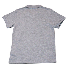Grey Short Sleeve Emb Polo Shirt - 0