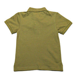 Khaki Polo With Contrast Pocket - 0