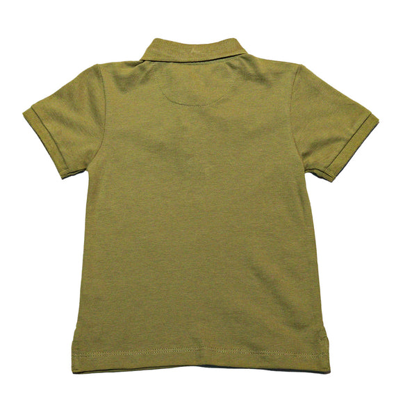 Khaki Polo With Contrast Pocket