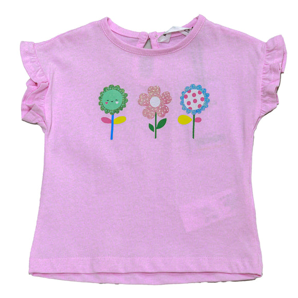 Pink And Light Mint Pack Of  Tshirts Assorted