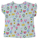 Pink And Light Mint Pack Of  Tshirts Assorted-5