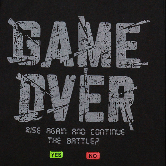 Black Game Over Night Suit