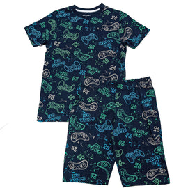 Navy Gaming Aop Night Suit