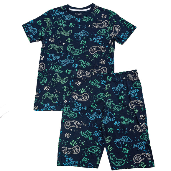 Navy Gaming Aop Night Suit