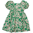 Aop Puff Sleeve With Bow Dress-4