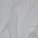 Seersucker Yarn Dyed With Frills Blouse Blue-3