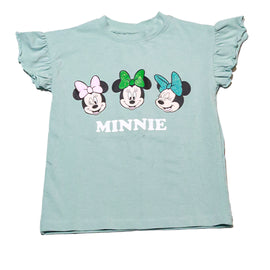 Sage Minnie Placement Print T Shirt