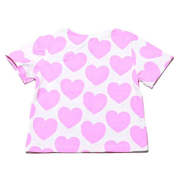 White Hello Kitty Placement Print Tshirt