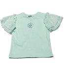 Green Pleated Skirt With Tshirt Set-4