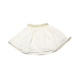 Beige Textured Skirt