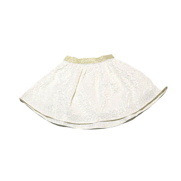 Beige Textured Skirt