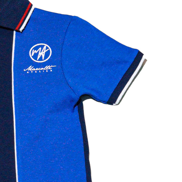 Reed Vertical Paneled Polo Shirt