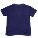 Navy Oversized Flap Pocket T Shirt-2
