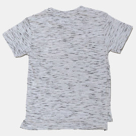 White Skater Ss T Shirt With Print White - 0