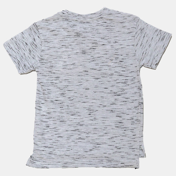 White Skater Ss T Shirt With Print White