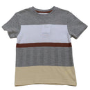 Asst Y D Striped Short Sleeve Jacquard T Shirt Assorted-1