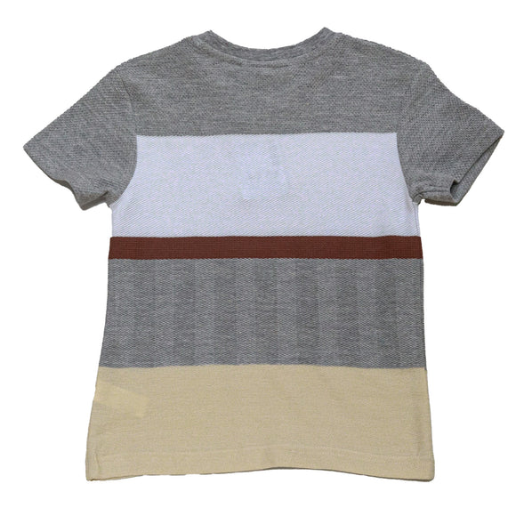 Asst Y D Striped Short Sleeve Jacquard T Shirt Assorted