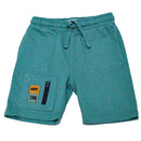 Mint Overdye Terry Shorts-1