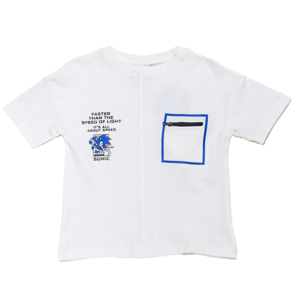 Off White Cut N Sew Oversize Sonic T Shirt White REDTAG