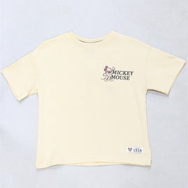 Beige Oversized Miceky Mouse T Shirt Beige