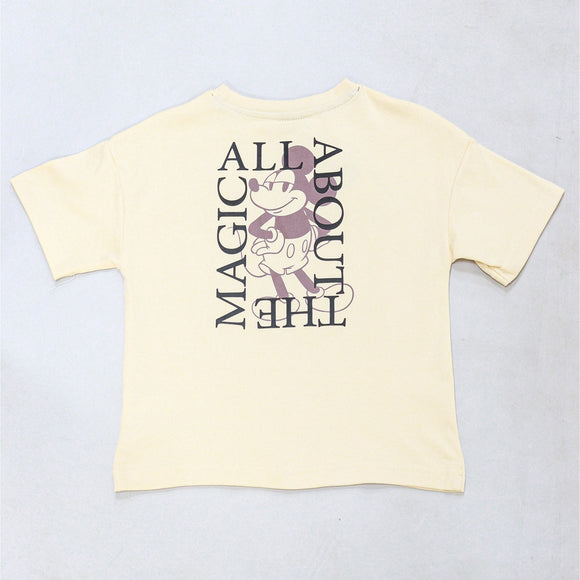 Beige Oversized Miceky Mouse T Shirt Beige