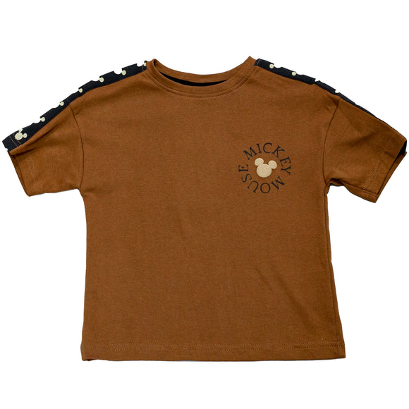 Brown Oversize Mickey Mouse T Shirt Brown