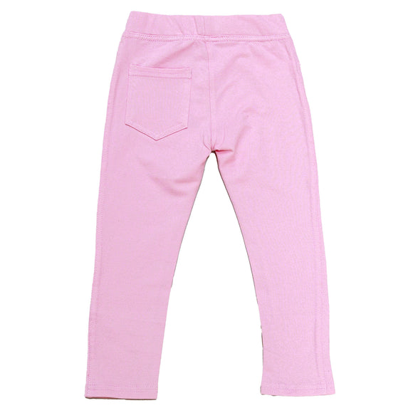 Pink Knit Jeggings Pale Pink