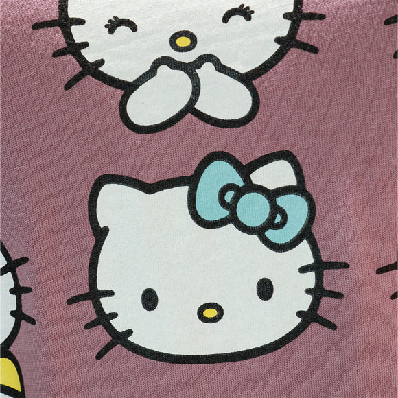 Mauve Hello Kitty Printed T Shirt