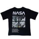 Black Nasa Front And Back Print T Shirt Black-2